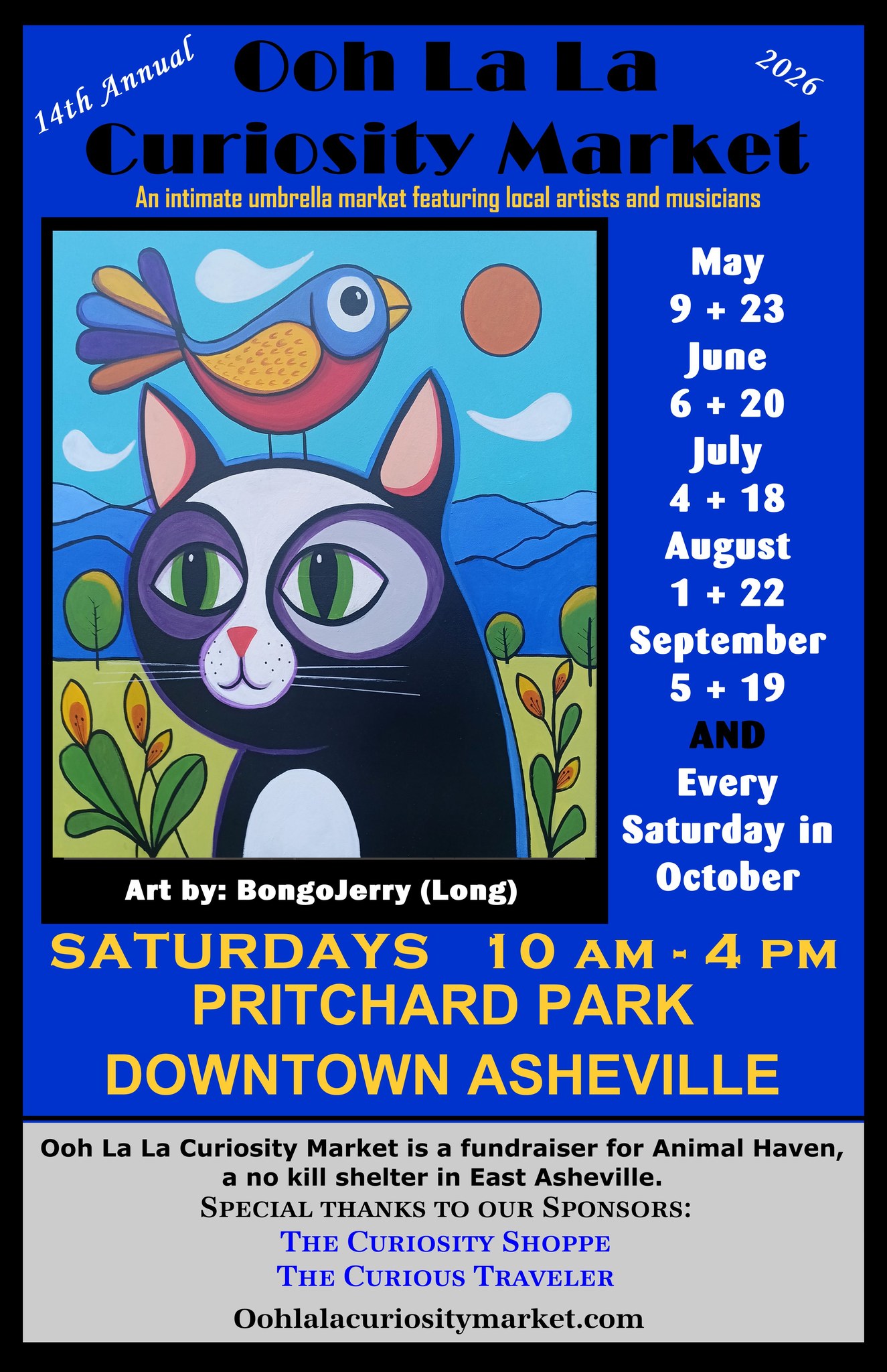 Ooh La La Curiosity Market benefiting Animal Haven of Asheville